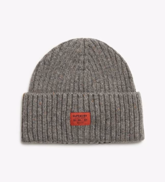 Pluizig Gebreide Workwear-beanie Grijs Grootte: 1SIZE