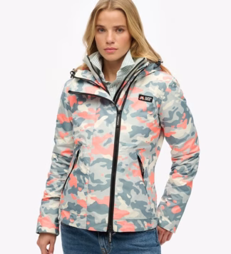 Mountain Windjack met Capuchon Grijs Grootte: 42