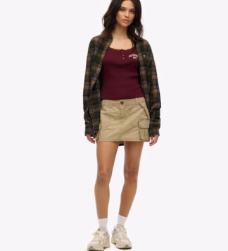 Utility Parachute rok Bruin Grootte: 38